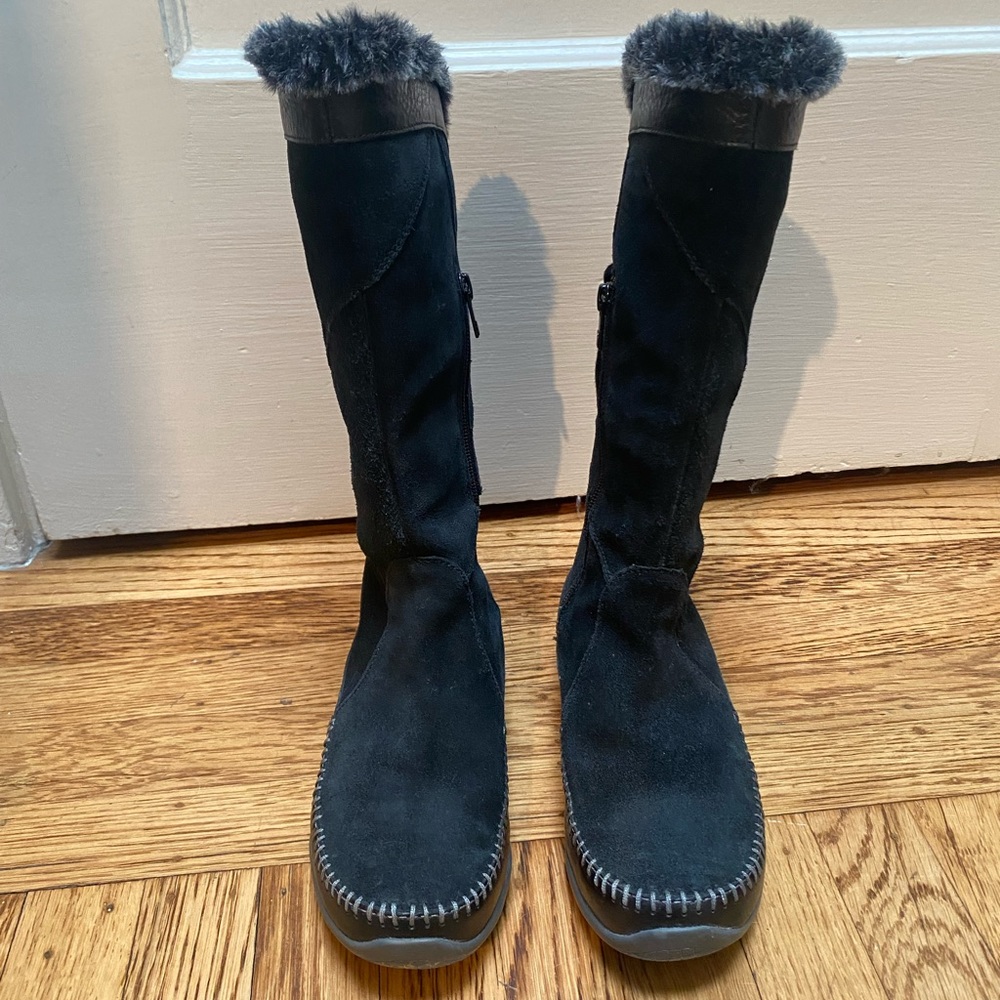 The North Face Primaloft winter/snow leather/suede boots